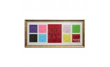 กรอบรูปผ้ายันต์ไอ้ไข่ หลายๆรุ่นในกรอบเดียว